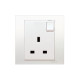 1G 13A DP Switched Socket Small Dolly, WE